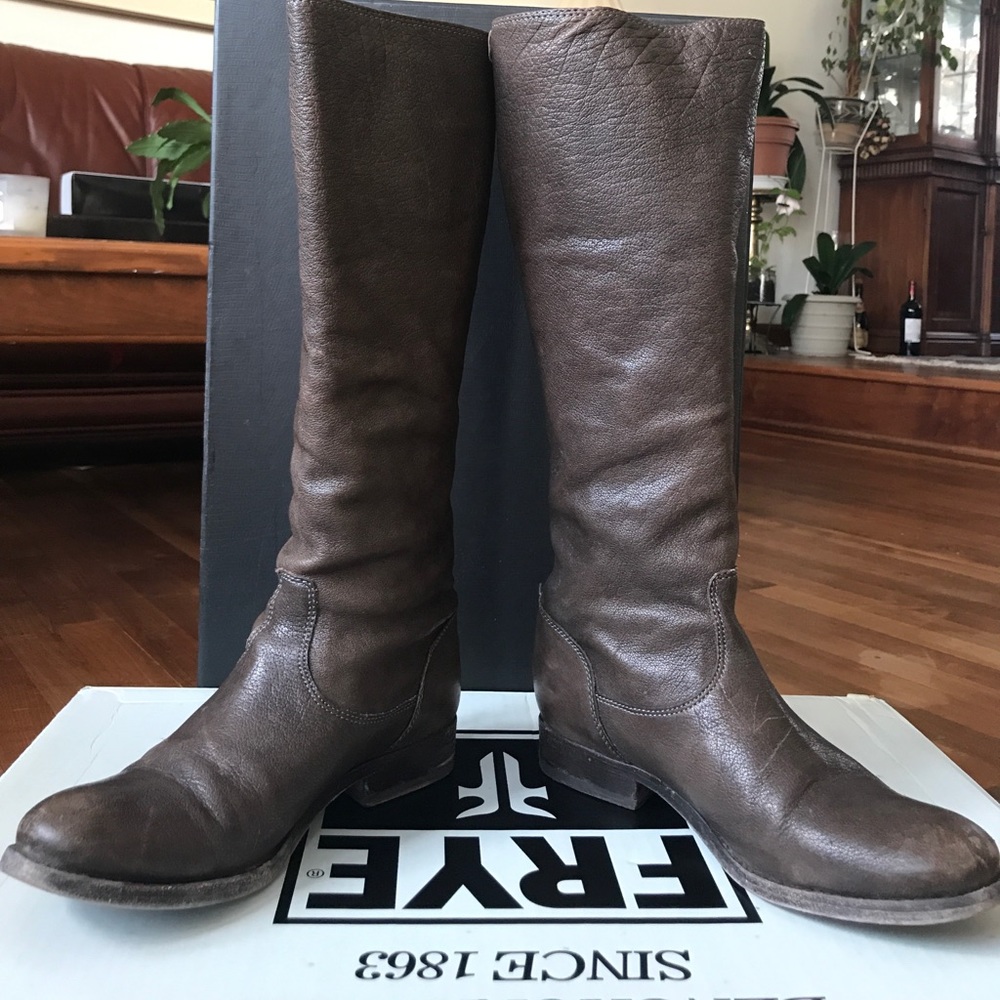 Frye Melissa Button Back ZIP Boots 6.5